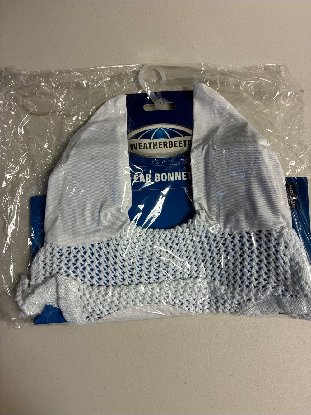 Wheatherbeeta White Ear Bonnet - Horse Full Size